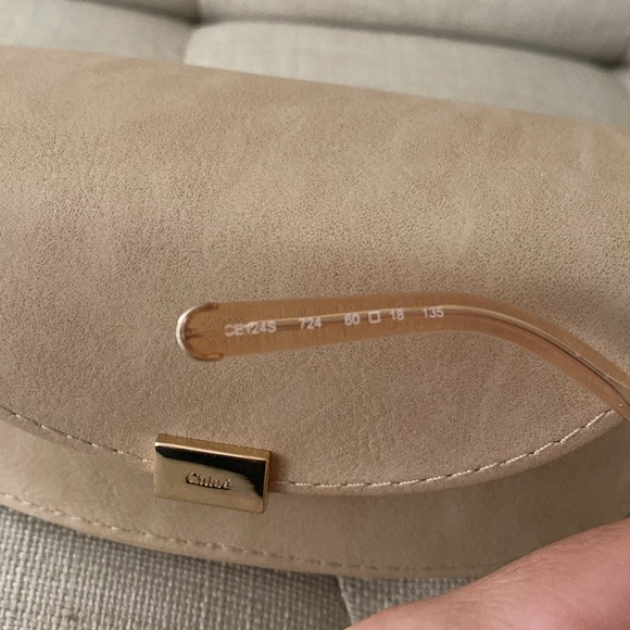 Chloe Gold Sunglasses with Tan Lenses - Picture 4 of 7